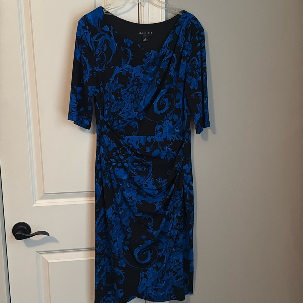 Classy black & blue dress